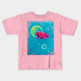 Pink Space Tardigrade Kids T-Shirt